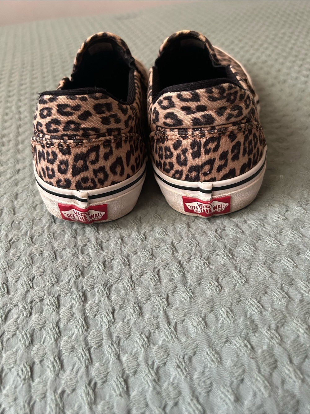 Women’s Vans Leopard Print Slip-On Sneakers - Picture 3 of 4